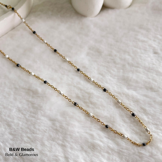 Necklace | SN255 | B&W Beads