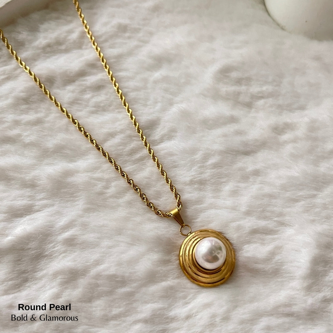 Necklace | SN258 | Round Pearl