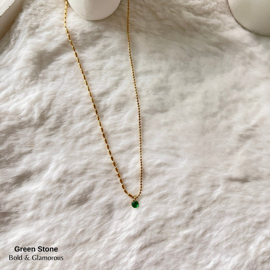 Necklace | SN261 | Green Stone