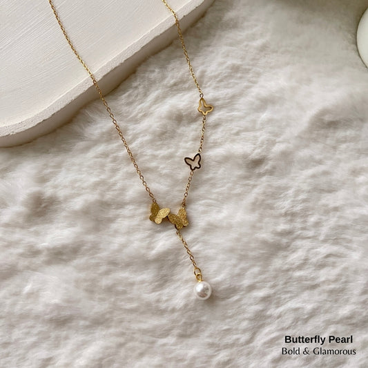 Necklace | SN263 | Butterfly Pearl
