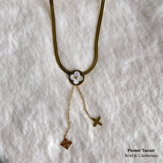 Necklace | SN266 | Flower Tassel