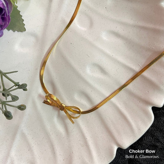 Necklace | SN299 | Choker Bow