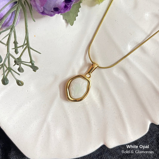Necklace | SN326 | White Opal