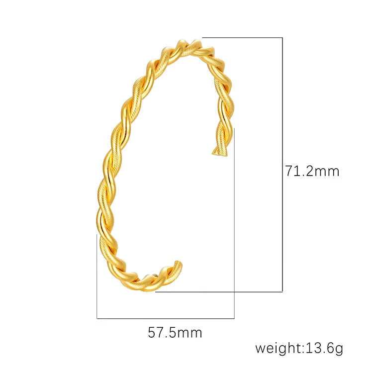 Cuff Bracelet | CB025 | Double Twist