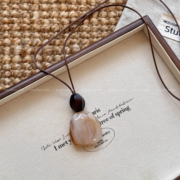 Boho Wooden Necklace | BWN08