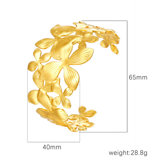 Cuff Bracelet | CB037 | Everlasting Flower