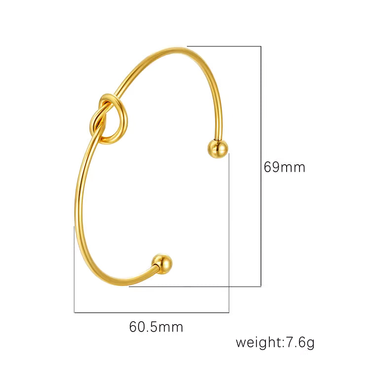 Cuff Bracelet | CB024 | Knotted Heart