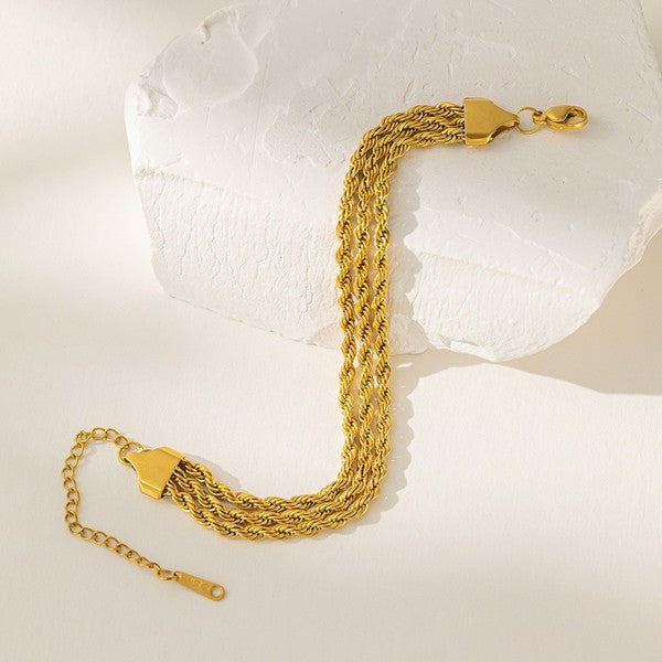 Chain Bracelet | SSCB100 | 3 Layer Twist
