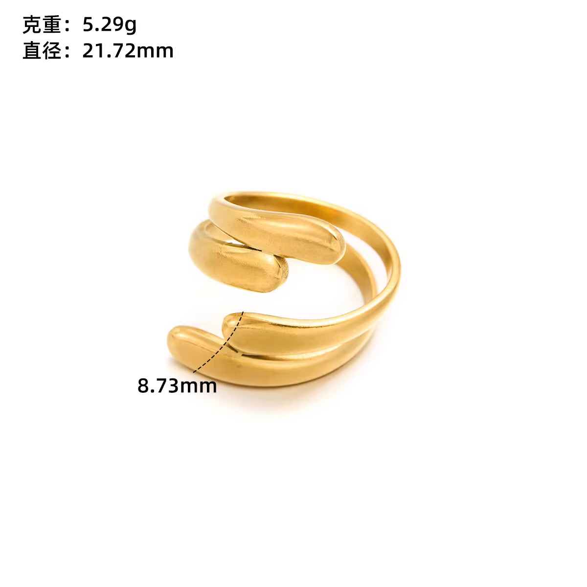 Statement Ring | SR251 | Gold