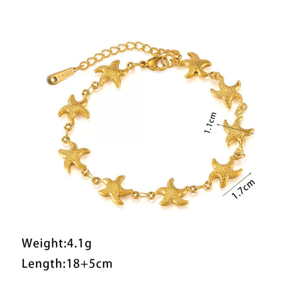 Chain Bracelet | SSCB108 | Small Starfish