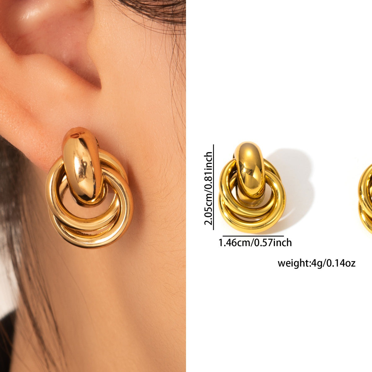 Statement Earring | STE024 | Riven Small