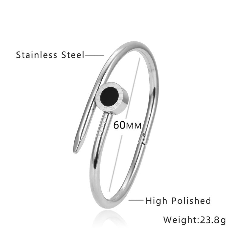 Bangle Bracelet | BB61 | Silver