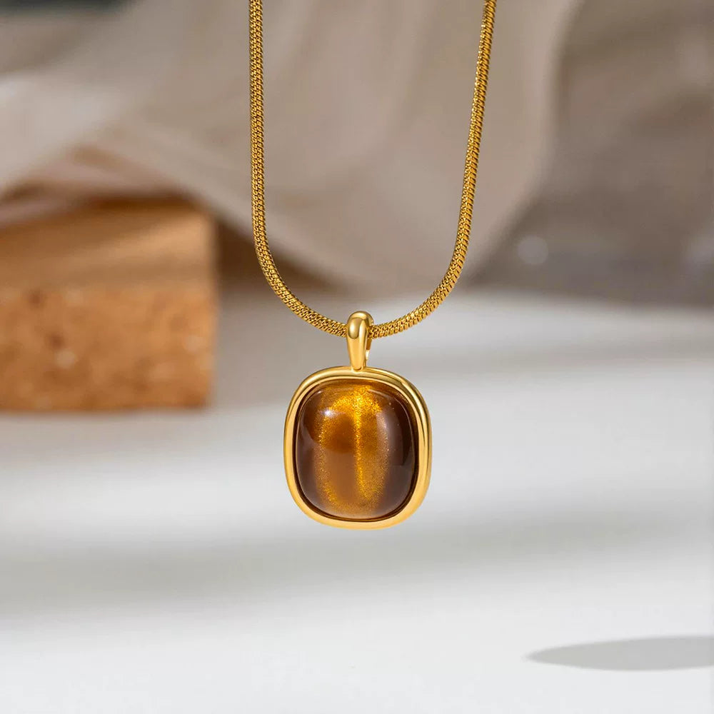 Necklace | SN325 | Vintage Brown