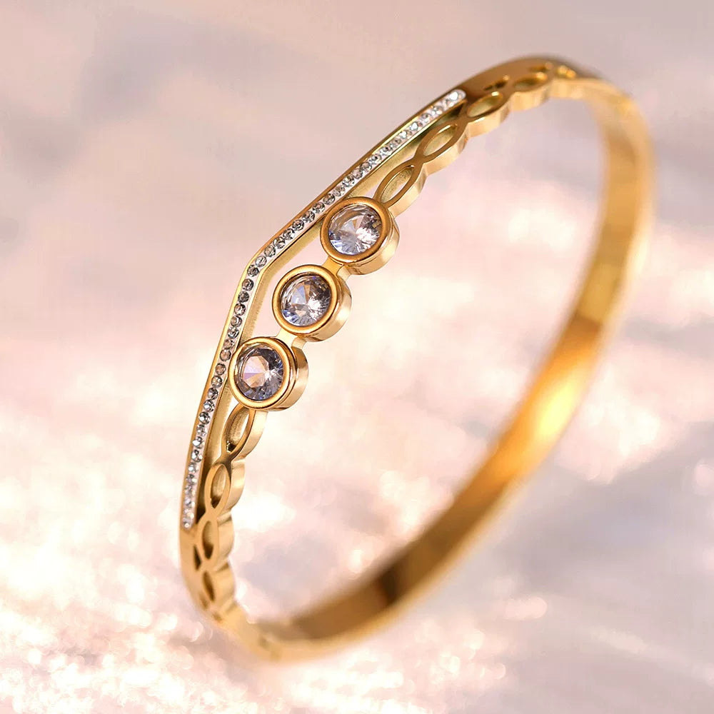 Bangle Bracelet | BB95 | Gold