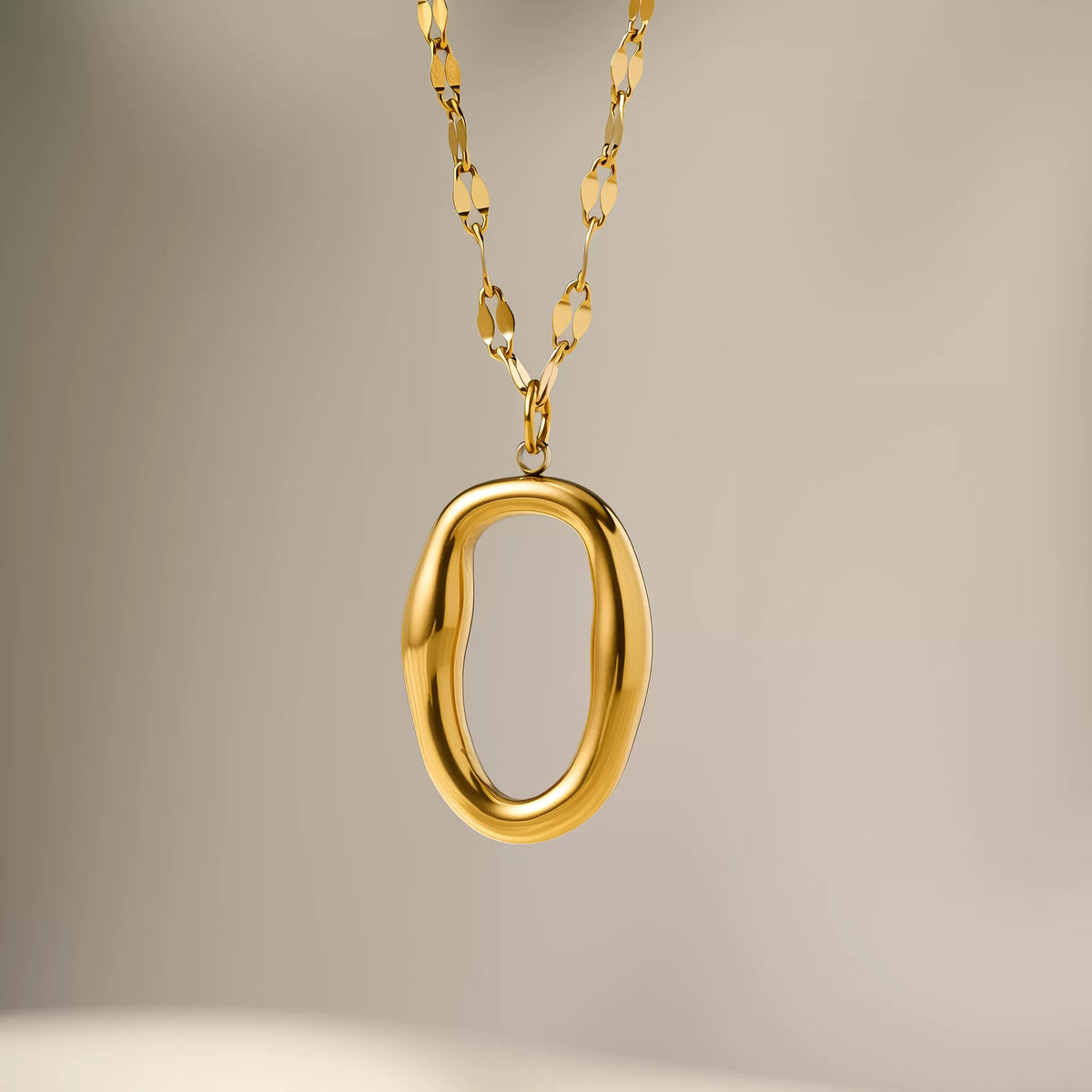 Necklace | SN324 | Irregular Oval