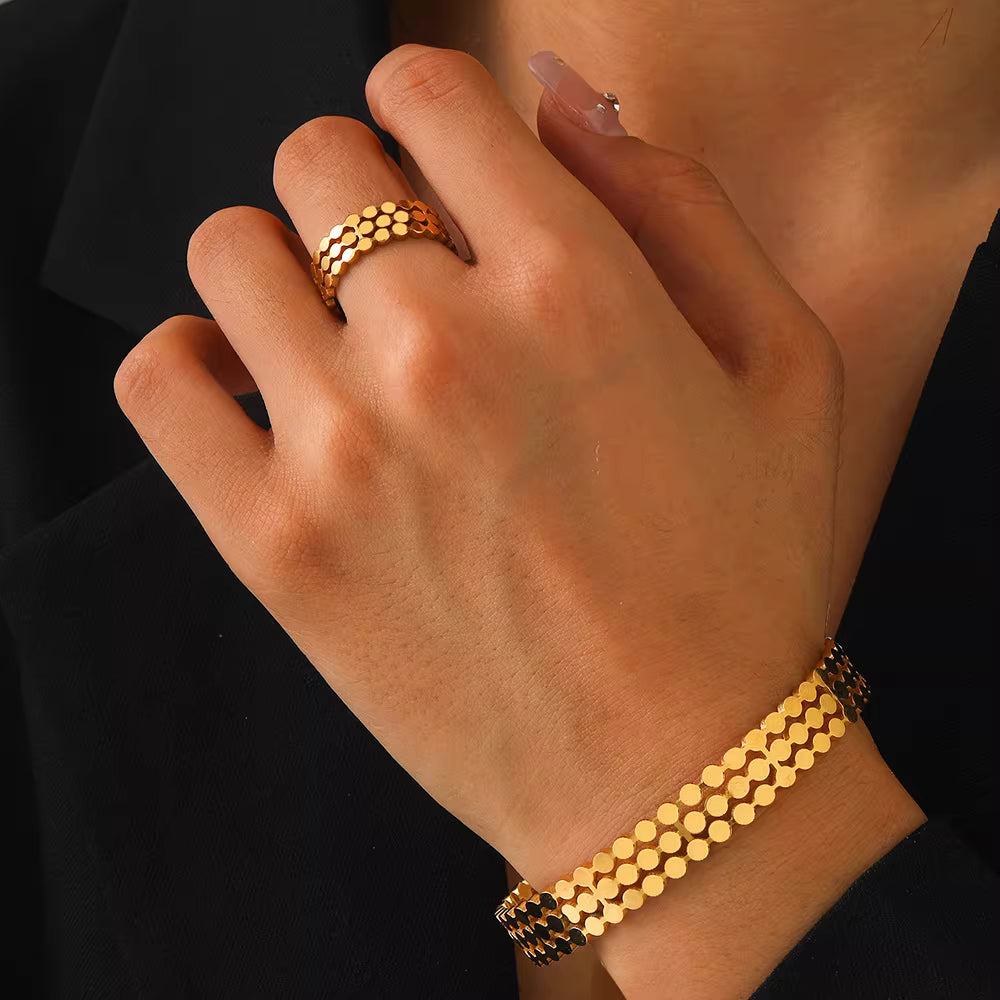 Cuff Bracelet & Ring | CBR001