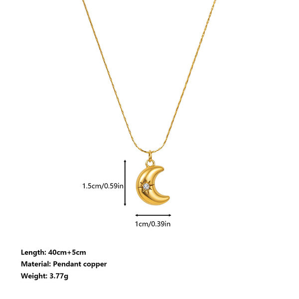 Necklace | SN358 | Crescent Star