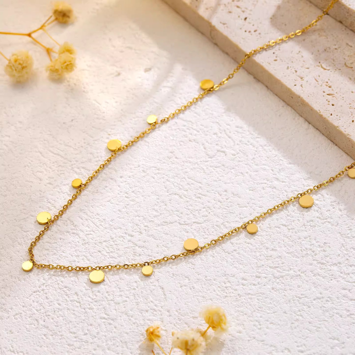 Necklace | SN273 | Round Disc