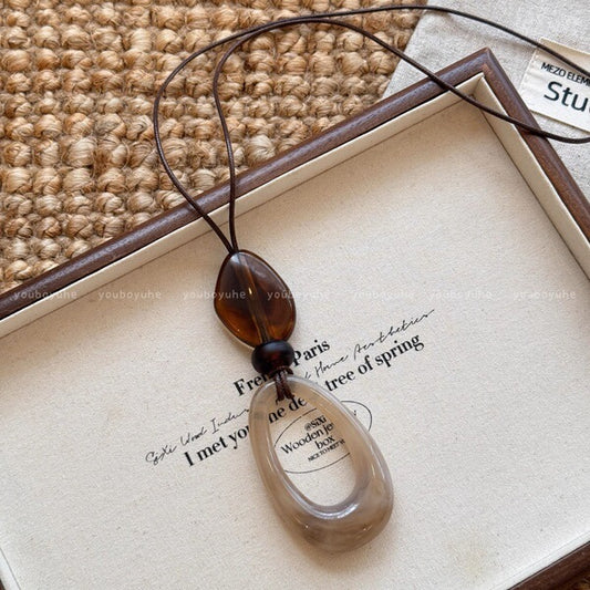 Boho Wooden Necklace | BWN06