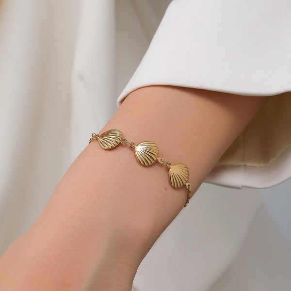 Chain Bracelet | SSCB107 | 3 Shells