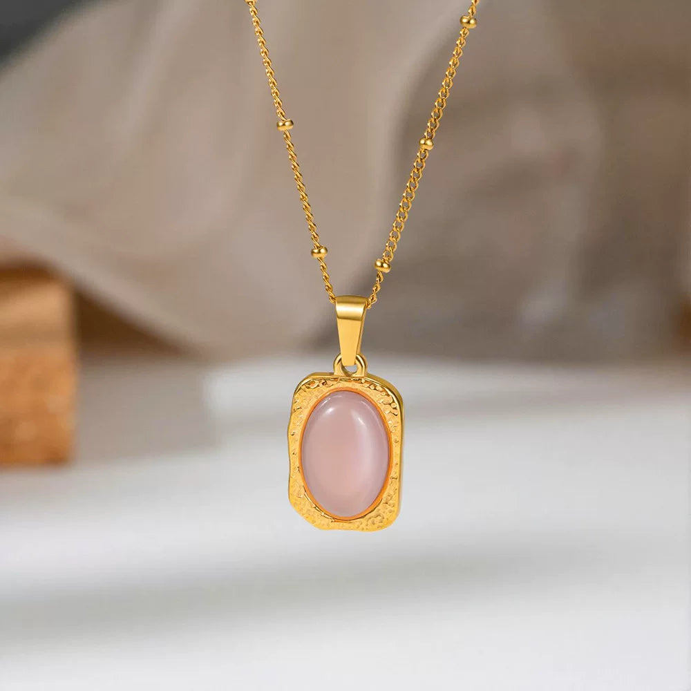 Necklace | SN327 | Bloomstone Pink
