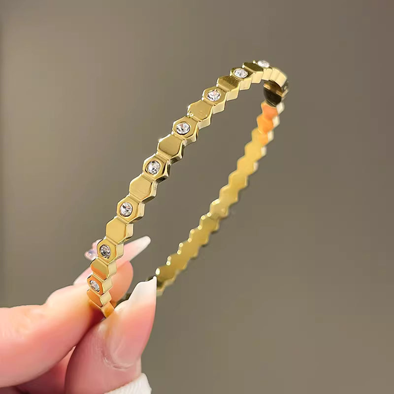 Bangle Bracelet | BB86 | Gold