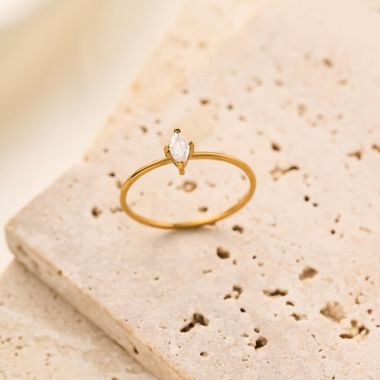 Stone Ring | SR271 | Simple Water Drop