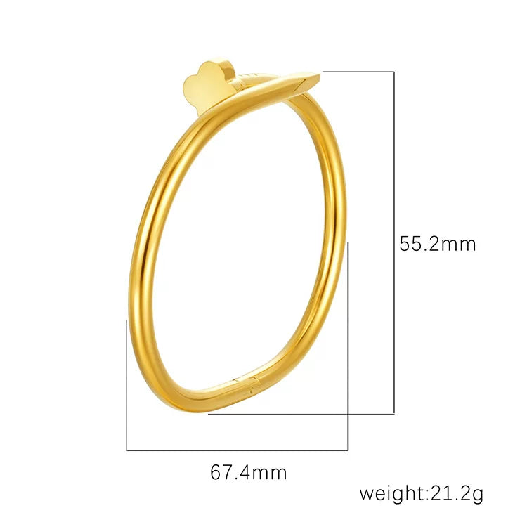 Bangle Bracelet | BB70 | Gold