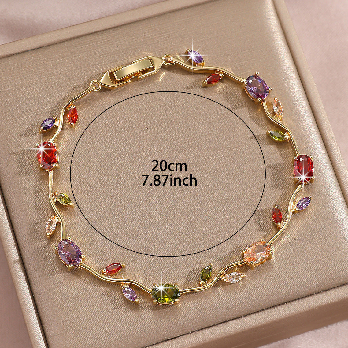 Zircon Tulip Bracelet | Multicolor