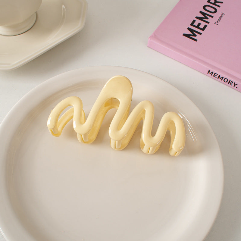 Hair Claw Clip | HCC17 | Milk Yellow