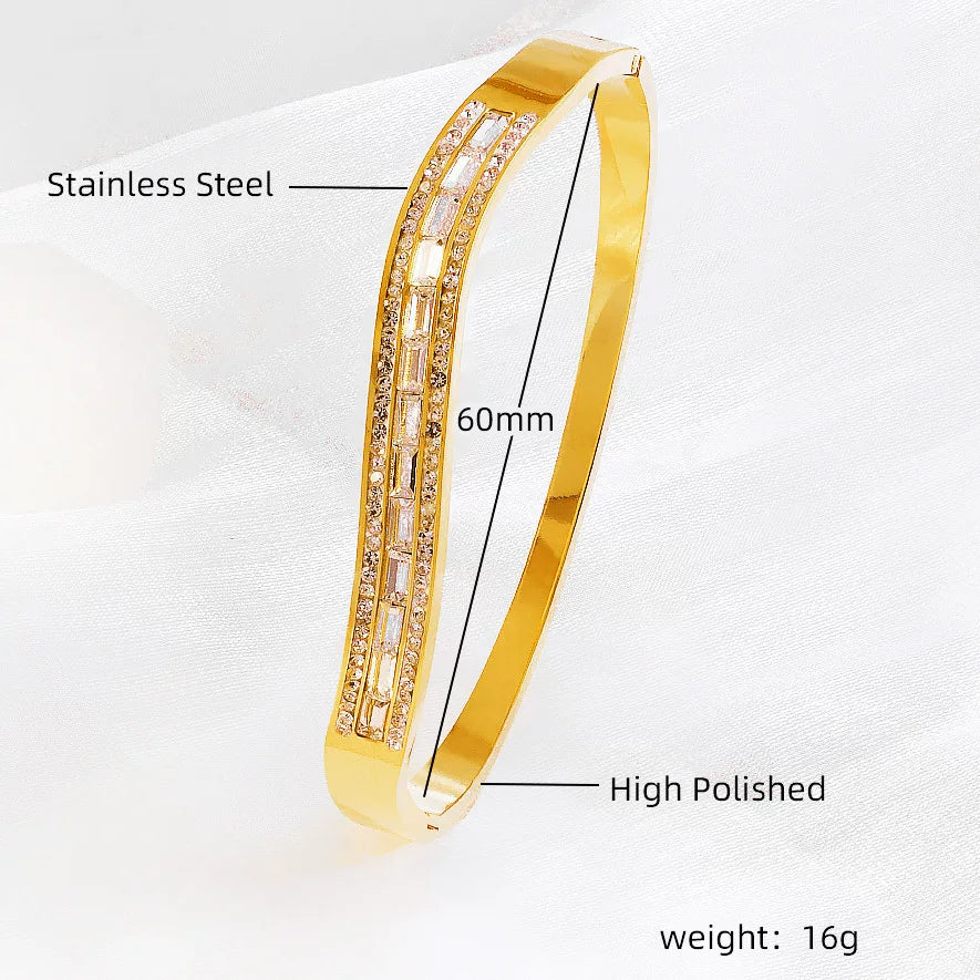 Bangle Bracelet | BB92 | Gold