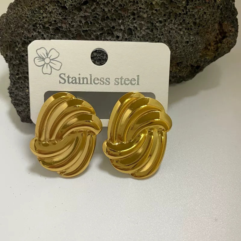 Statement Earring | STE075 | Gold