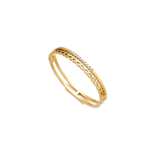 Bangle Bracelet | BB78 | Gold