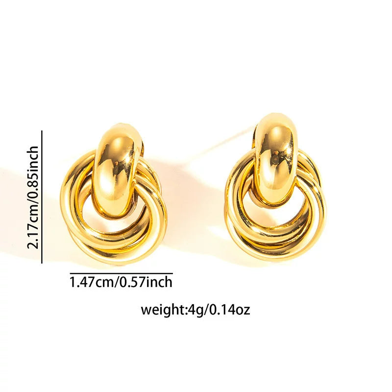 Statement Earring | STE116 | Gold