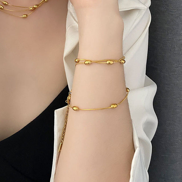 Chain Bracelet | SSCB096 | Oval Beads Chain