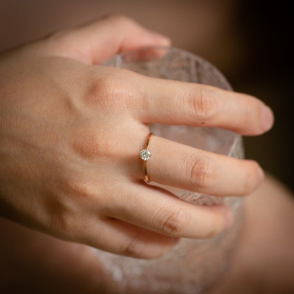 Stone Ring | SR270 | Simple Round Stone