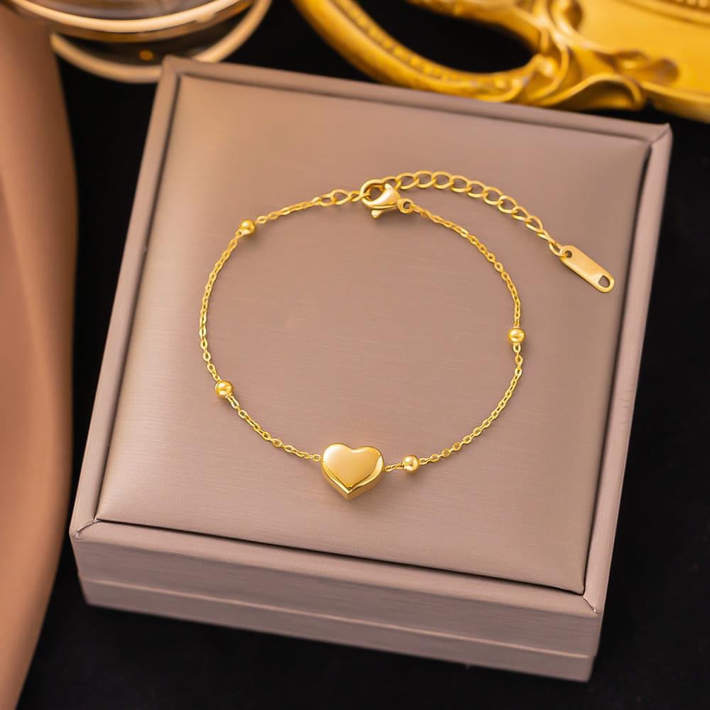 Chain Bracelet | SSCB010 | Solid Heart Bracelet