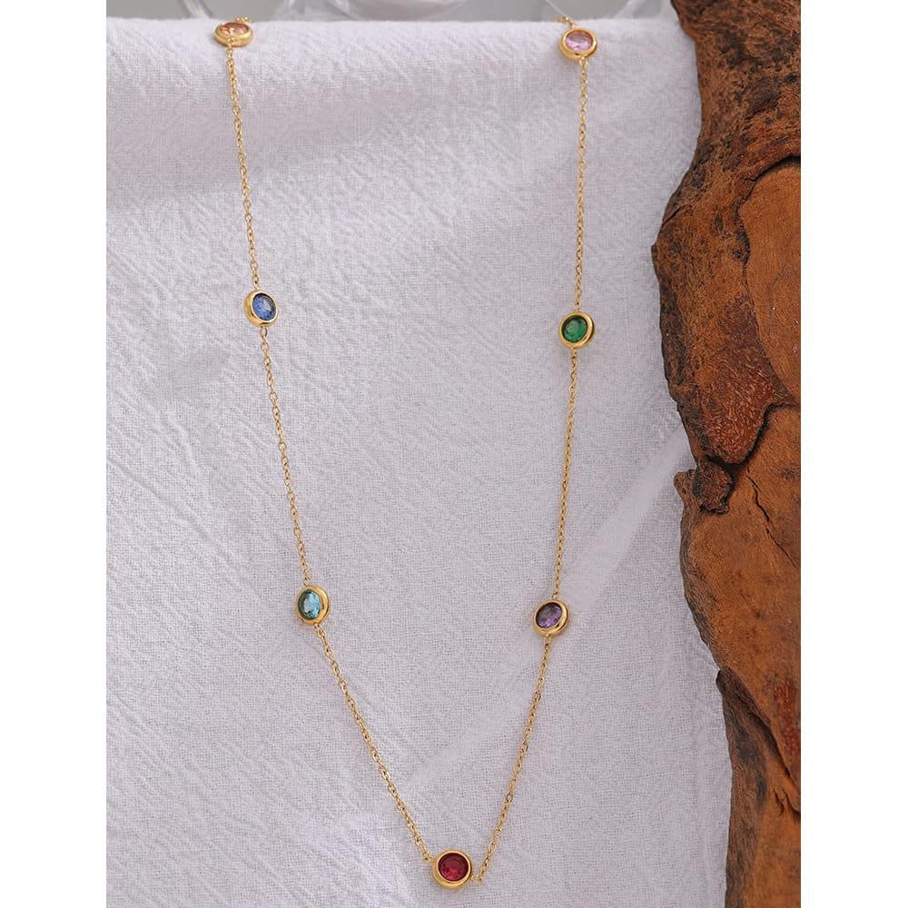 Necklace | SN118 | Colorful Stone