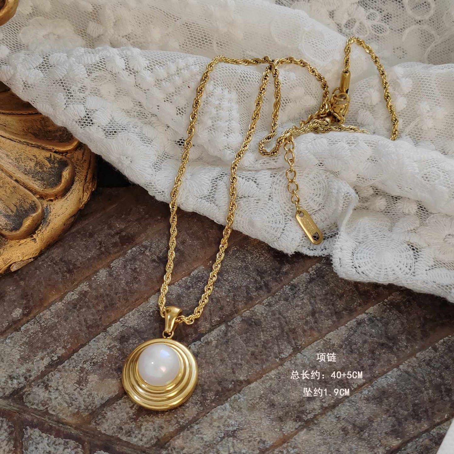Necklace | SN258 | Round Pearl