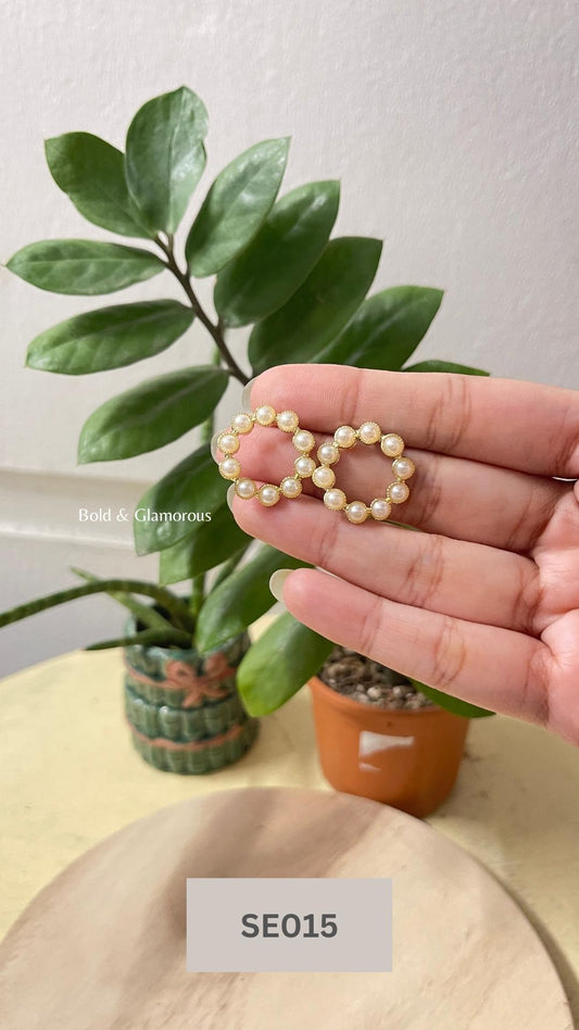 Circle Pearl Earring | SE015