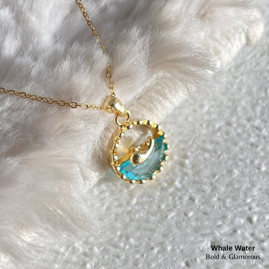 Necklace | SN100 | Whale Water | Gold