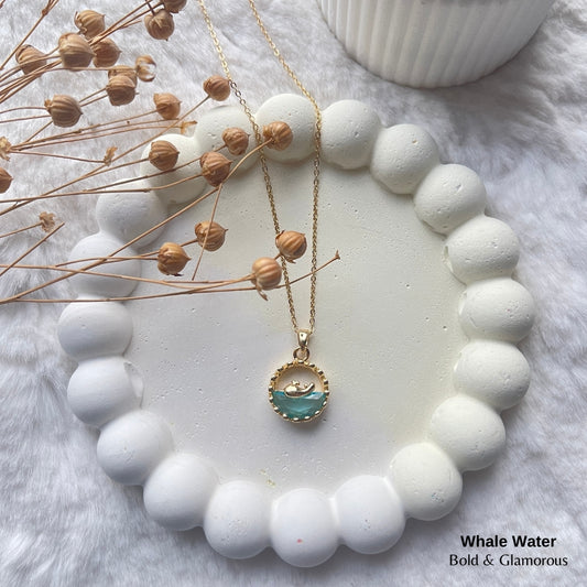 Necklace | SN100 | Whale Water | Gold