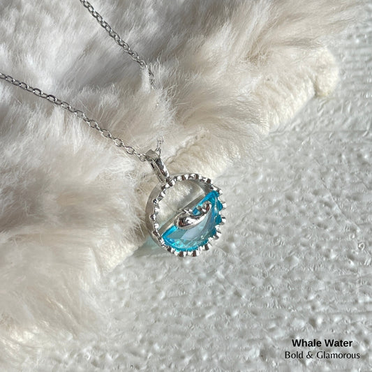 Necklace | SN100 | Whale Water | Silver