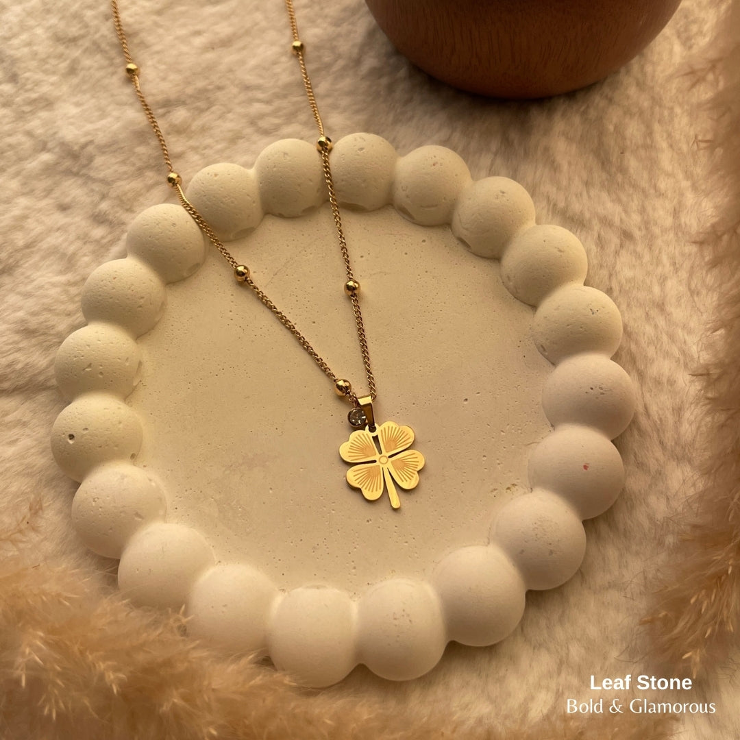 Necklace | SN110 | Leaf Stone