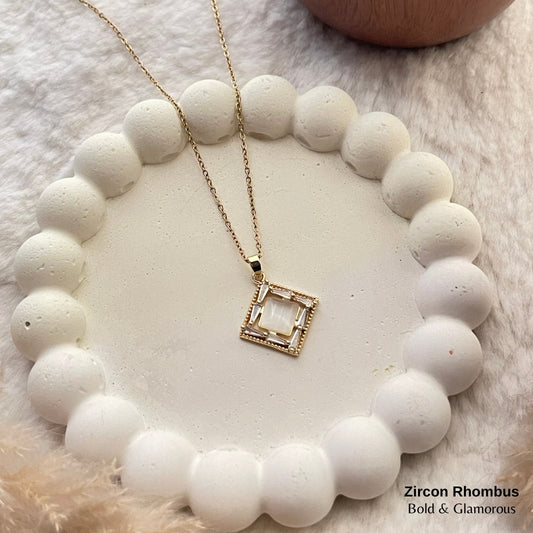Necklace | SN161 | Zircon Rhombus