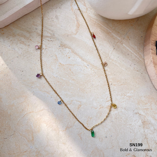 Necklace | SN199 | Rainbow Drop