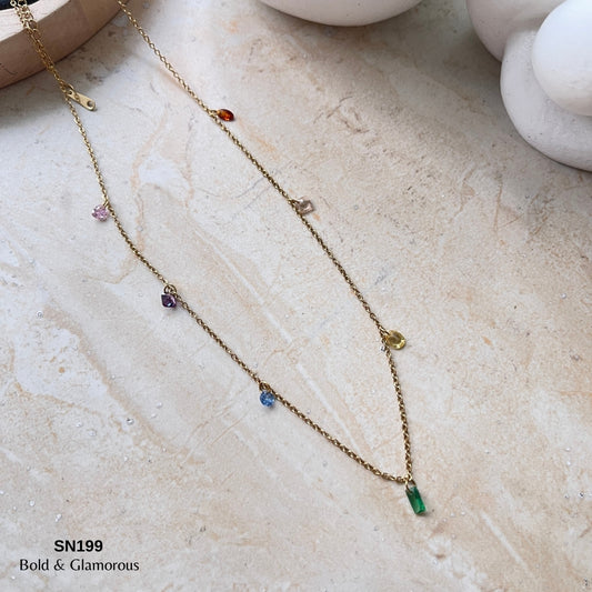 Necklace | SN199 | Rainbow Drop