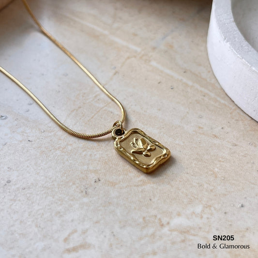 Necklace | SN205 | Framed Butterfly