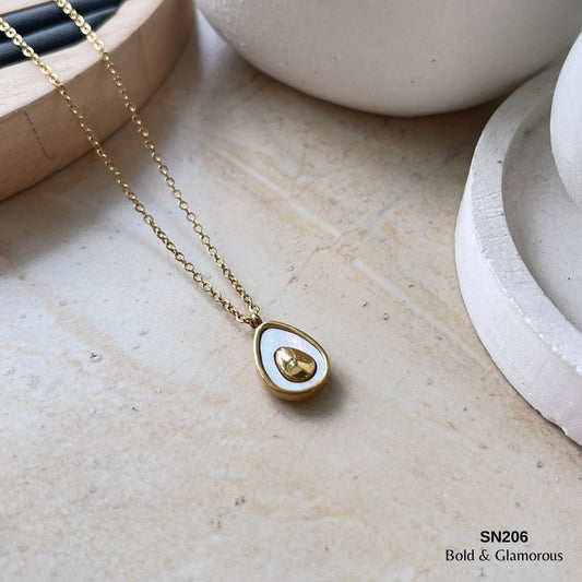 Necklace | SN206 | White Avocado