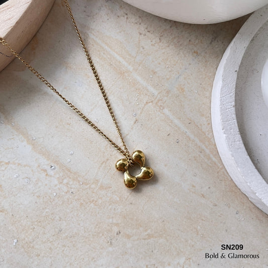Necklace | SN209 | Rotating Four Leaf
